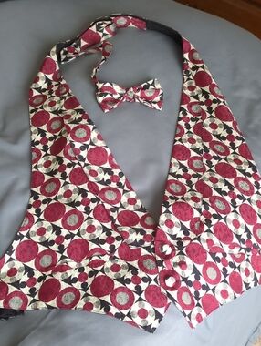 Silk Vest And Matching Tie